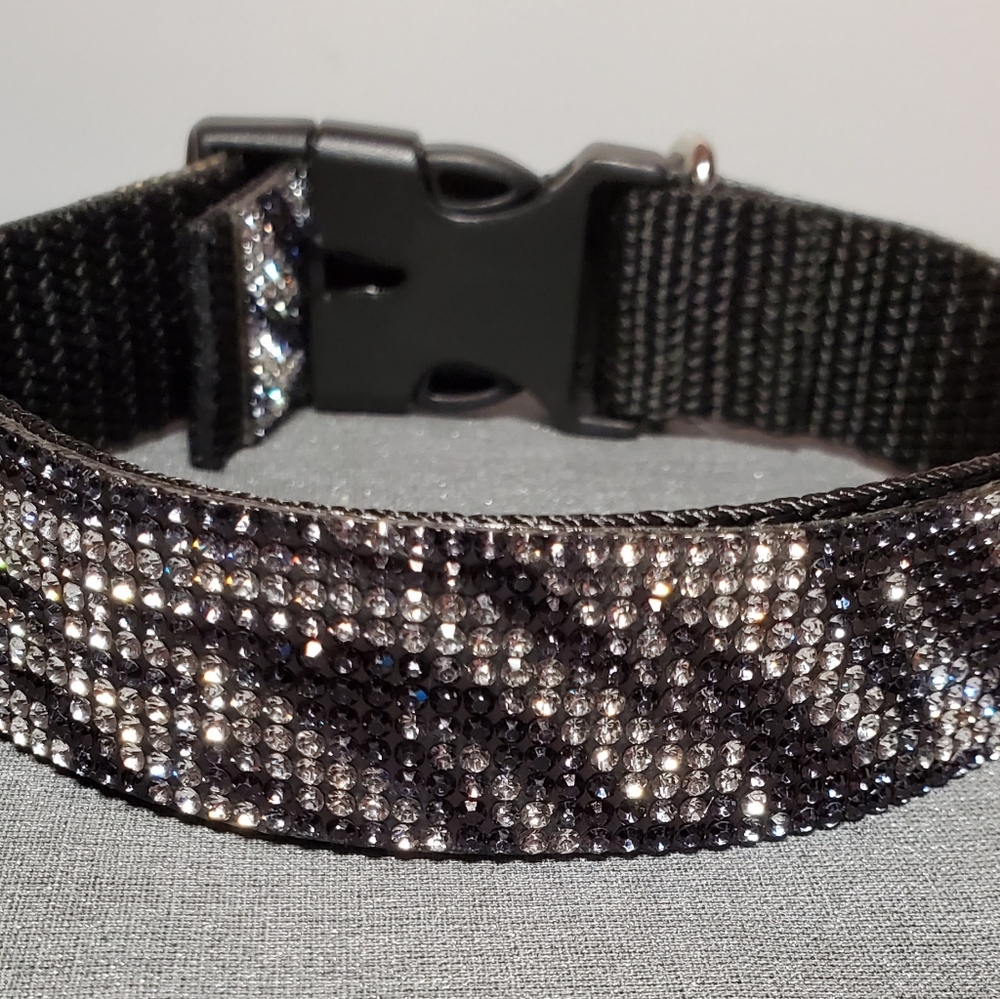 Zebra Print Blinging Pet Collar